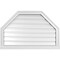 Ekena Millwork Octagonal Top Surface Mount PVC Gable Vent w/ 2"W x 2"P Brickmould Sill Frame, 34"W x 22"H GVPOT34X2203SF - alternate 1